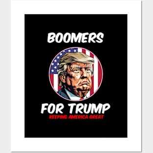 Boomers For Trump Keeg America President 2024 Posters and Art